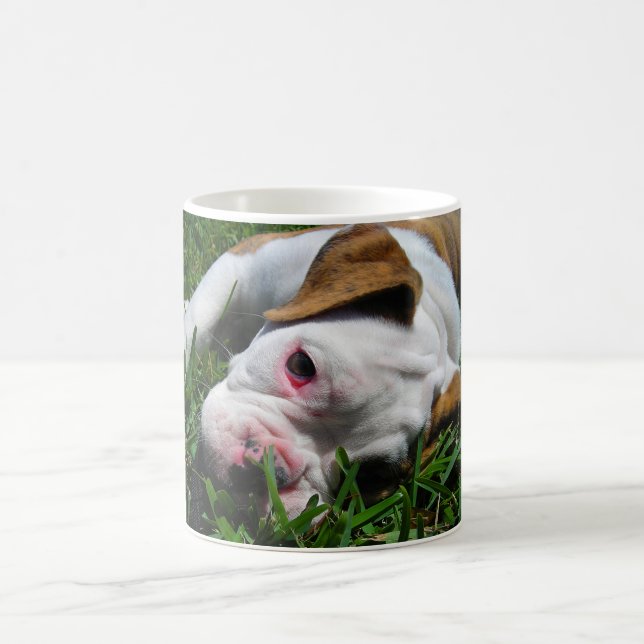 Mug Chiot anglais d'antan de bouledogue (Centre)