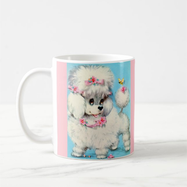 Mug chiot d'abeille et de caniche (Gauche)