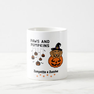 Mug Chiot de cuisine en Halloween bilingue Citrouille