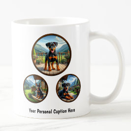 Mug Chiot Doberman Pinscher personnalisable