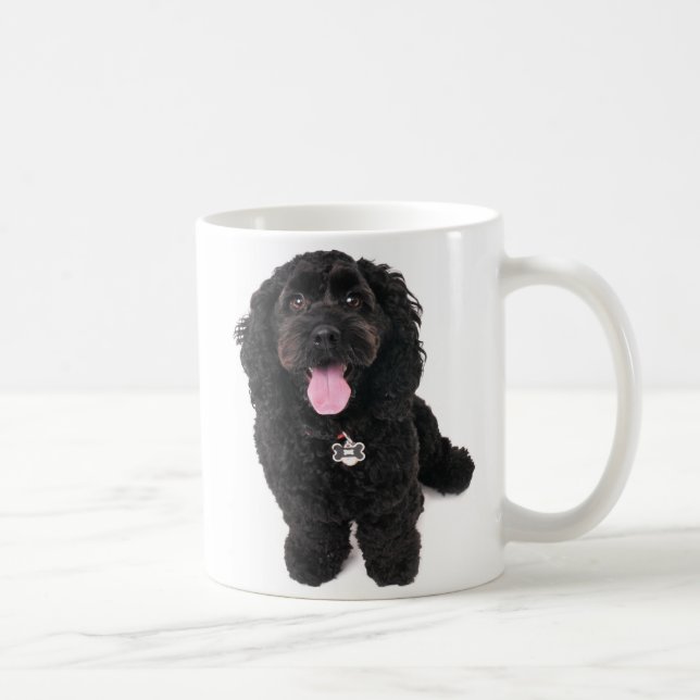 Mug Chiot noir levant (Droite)