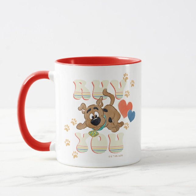 Mug Chiot Scooby-Doo "Ruv You" (Gauche)