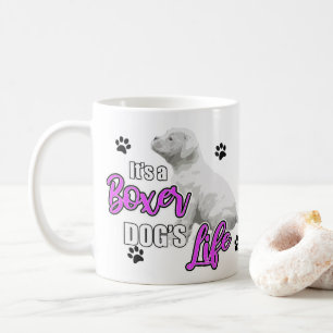 Mug Chiots de boxeur - chien blanc de boxeur