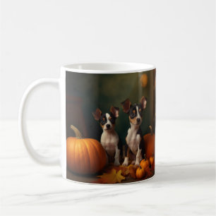 Mug Chiots Rat Terrier Délice d'Automne Citrouille
