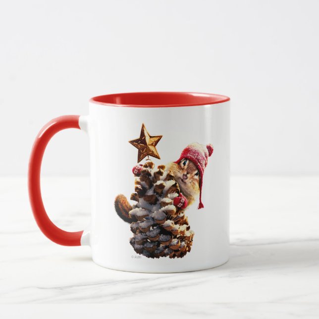 Mug Chipmunk Avec Pine Cone Tree (Gauche)