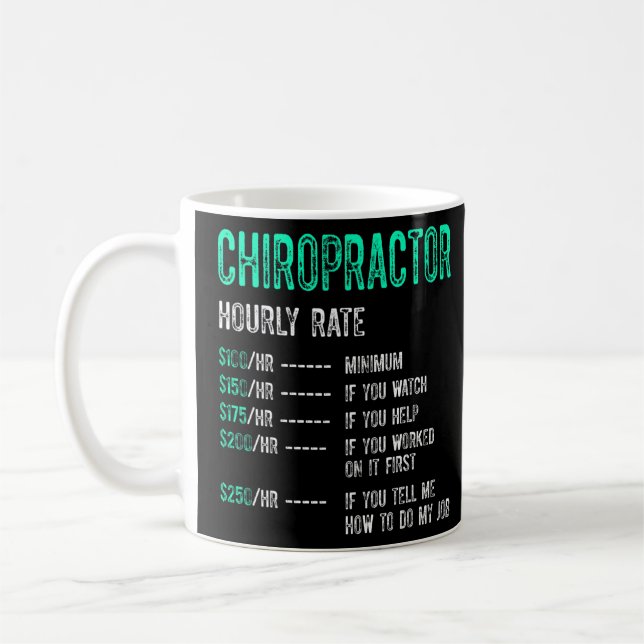 Mug Chiropratique Traitement de la colonne vertébrale  (Gauche)