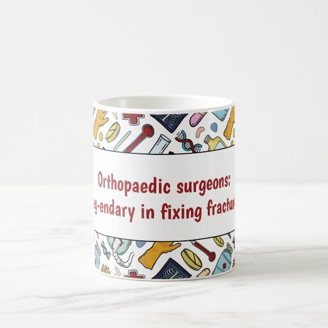 Mug Chirurgien orthopédique médecine pun médecin motif (Centre)