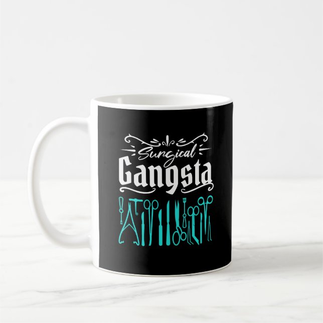 Mug Chirurgien Tech Scrug Technologue Funny Surgery (Gauche)