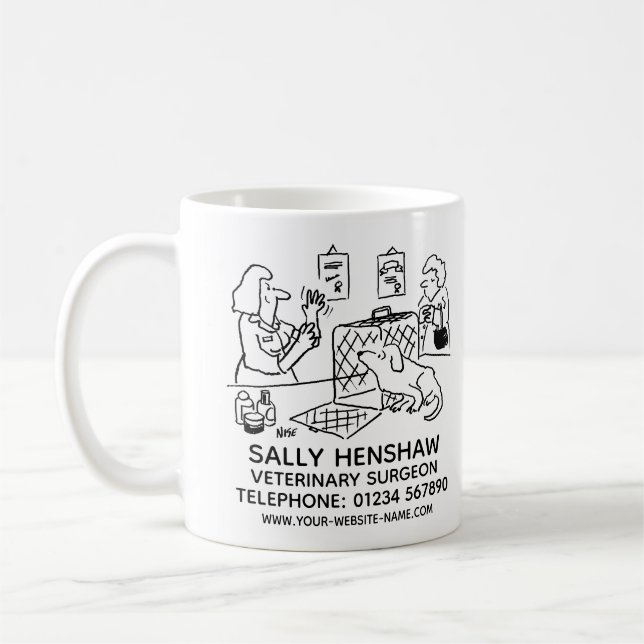Mug Chirurgien Vétérinaire Entreprise Promotion Café M (Gauche)