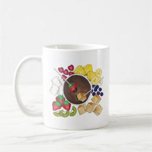 Mug Chocolat Fondue Pot Rétro Dessert Alimentation Fru