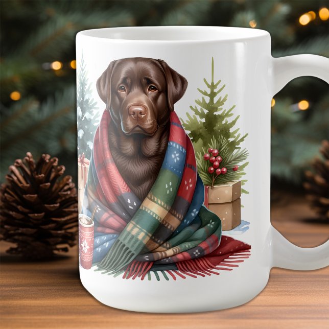 Mug Chocolat Labrador Retriever Chien mignonne vacance (Créateur téléchargé)