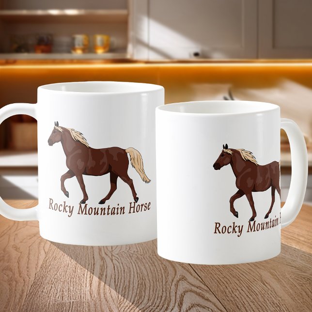Mug Chocolat Rocky Mountain Horse Flaxen (Rocky Mountain Horse Chocolate Flaxen Coffee Mug)