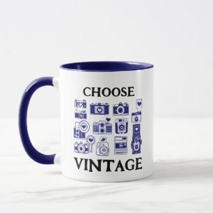 Mug Choisir la collection de caméras rétro Vintage