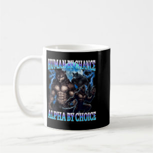 Mug Choix Alpha Contrefaçon Drôle Alpha Wolf Mème Humo