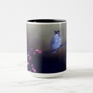Mug Chouette à cornes et fleurs de prune, Kobayashi Ko