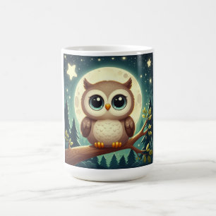 Mug Chouette bébé la nuit avec lune