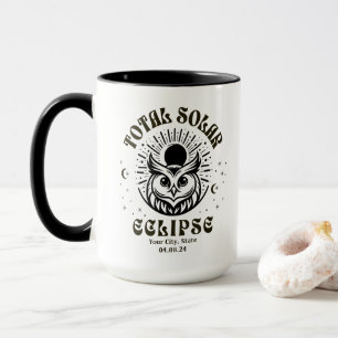 Mug Chouette céleste Éclipse solaire totale personnali