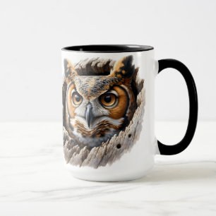 Mug Chouette dans un trou d'arbre