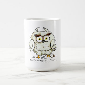 Mug Chouette de dessin animé drôle et duveteuse