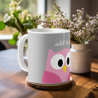 Chouette de dessin mignonne - Nom personnalisé ros