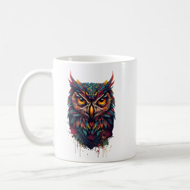 Mug Chouette en encre (Gauche)