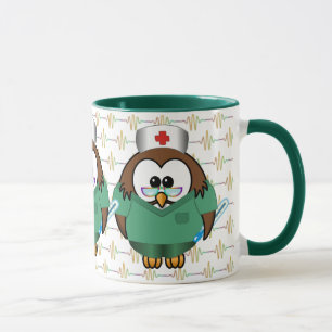 Mug chouette infirmière