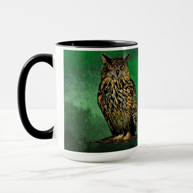 Mug Chouette sage (Gauche)