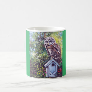 Mug Chouette sur la boue d'oiseaux