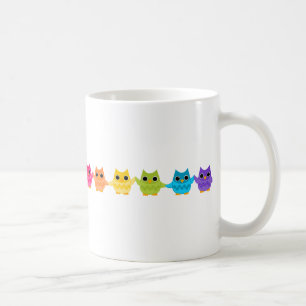Mug Chouettes arc-en-ciel