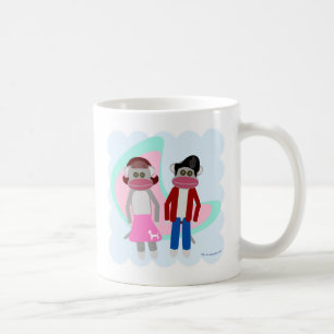 Mug Chouettes Singes Chaussettes Sock Hop Art Cartoon 