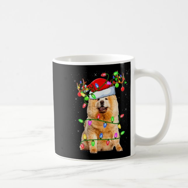 Mug Chow Chow Dog Lover Xmas Lighting Santa Chow Chow  (Droite)