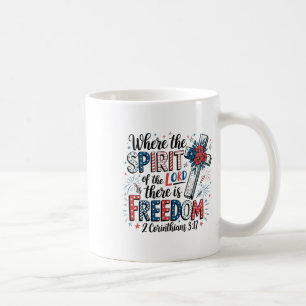 Mug Chrétien 4 juillet Patriotique Religieux Bible Ve
