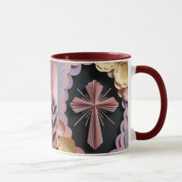 Mug chrétien avec croix de chocolat