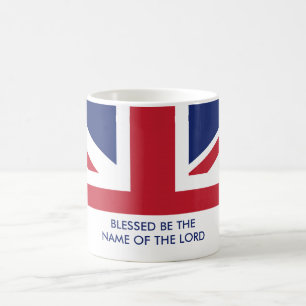 Mug chrétien   UNION JACK britannique personnalisée 