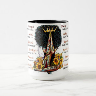 Mug Chrétienne prier la reine noire melanin sista femm