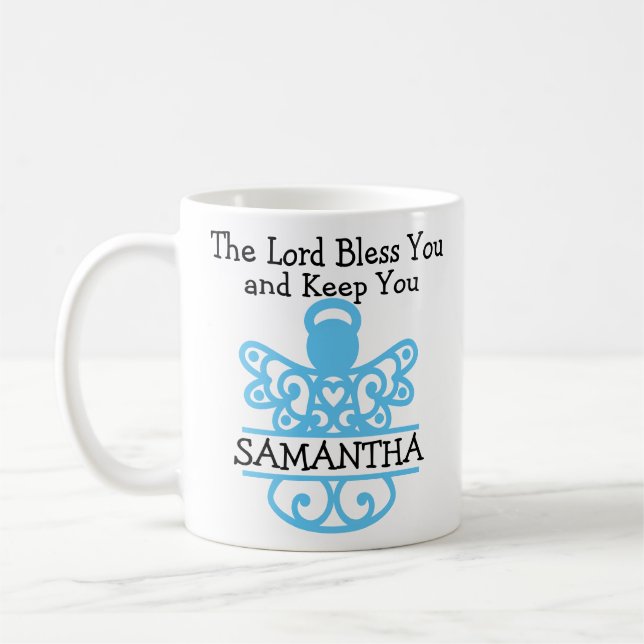 Mug Christian Blessing Angel Seigneur Vous Bénissez C (Gauche)