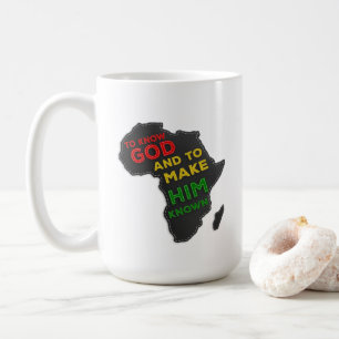 Mug Christian Classic Education Afrique Carte Faux Fel