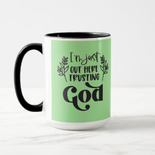 Mug Christian Dire l Faire confiance à Dieu le café