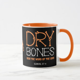 Mug Christian Halloween BONES SEC Ezekiel 37 Monogramm