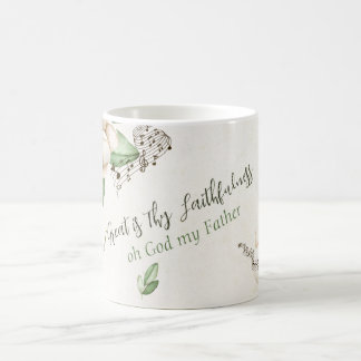 Mug Christian Hymn Magnolia Script Aquarelle