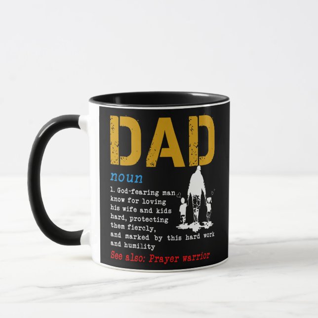 Mug Christian Papa Définition Fête des pères DAD  (Gauche)
