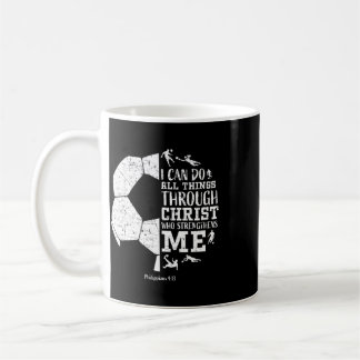 Mug Christian Soccer Faith Graphic Bible Verse Philipp
