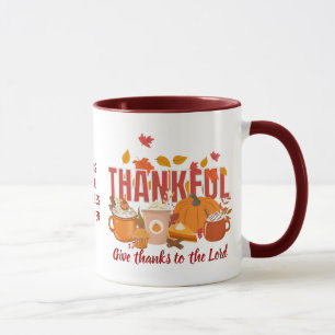 Mug Christian THANKFUL Citrouille Thanksgiving