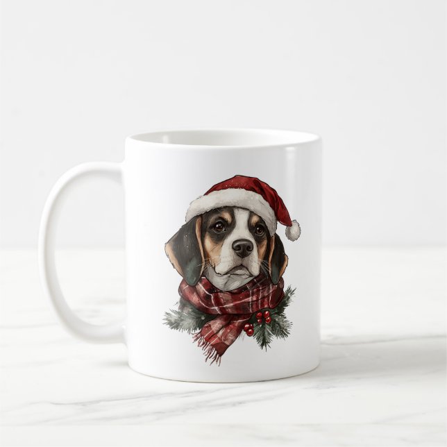Mug Christmas Beagle (Gauche)