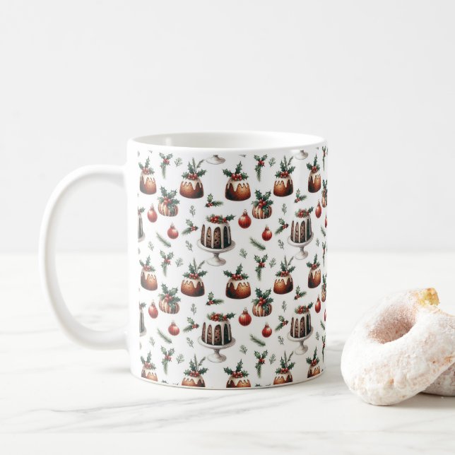 Mug Christmas cake pattern (Avec donut)