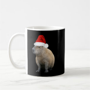 Mug Christmas Capybara Santa Hat