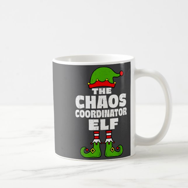 Mug Christmas Chaos Coordinator Elf Funny Xmas Holiday (Droite)