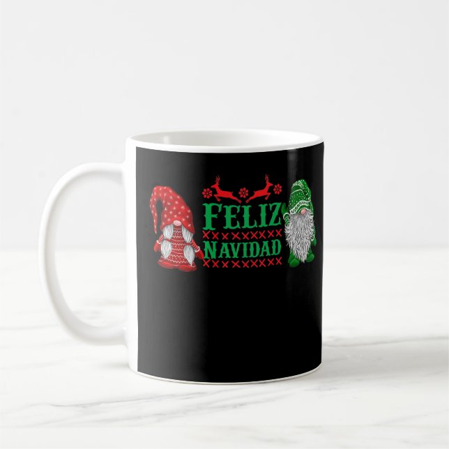 Mug Christmas Cute Gnome Vintage (Gauche)