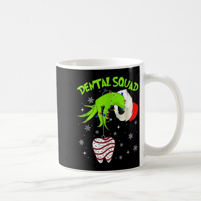 Mug Christmas Dental Squad Cute Dentist Dental Hygieni (Droite)