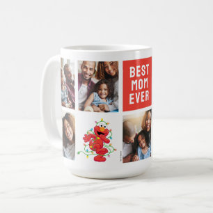Mug Christmas Elmo Best Mom - Photo Collage